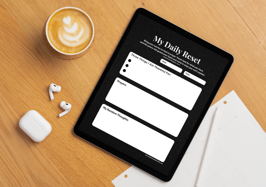 Solid Color Digital Gratitude Journal – iPad, Tablet & Printable PDF Download (8 Designs)