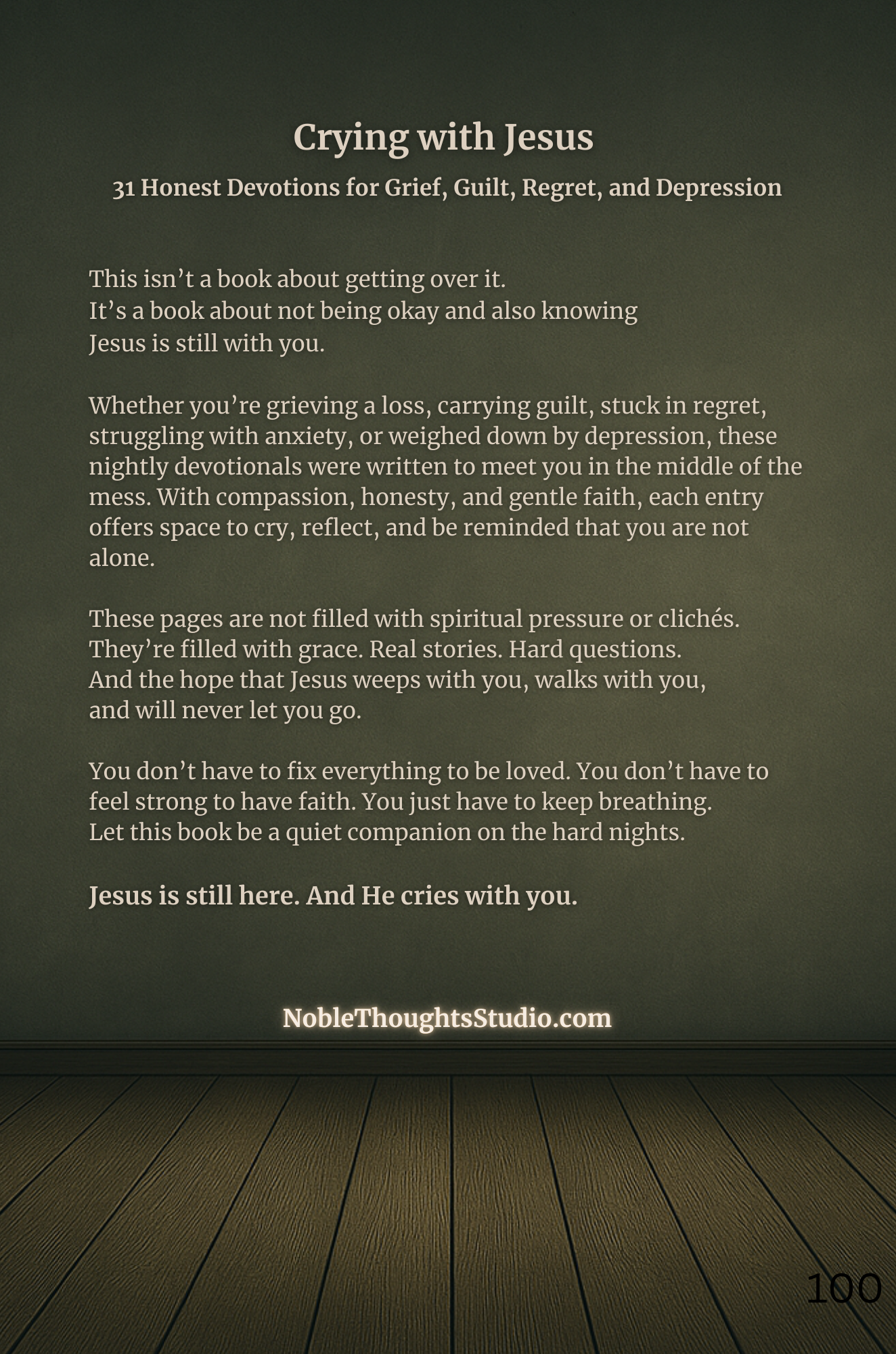 Crying With Jesus 31 Evening Devotionals Digital Download (PDF)