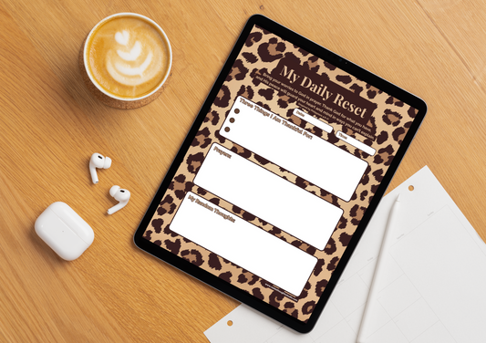 Animal Print Digital Gratitude Journal – iPad, Tablet & Printable PDF Download (5 Designs)